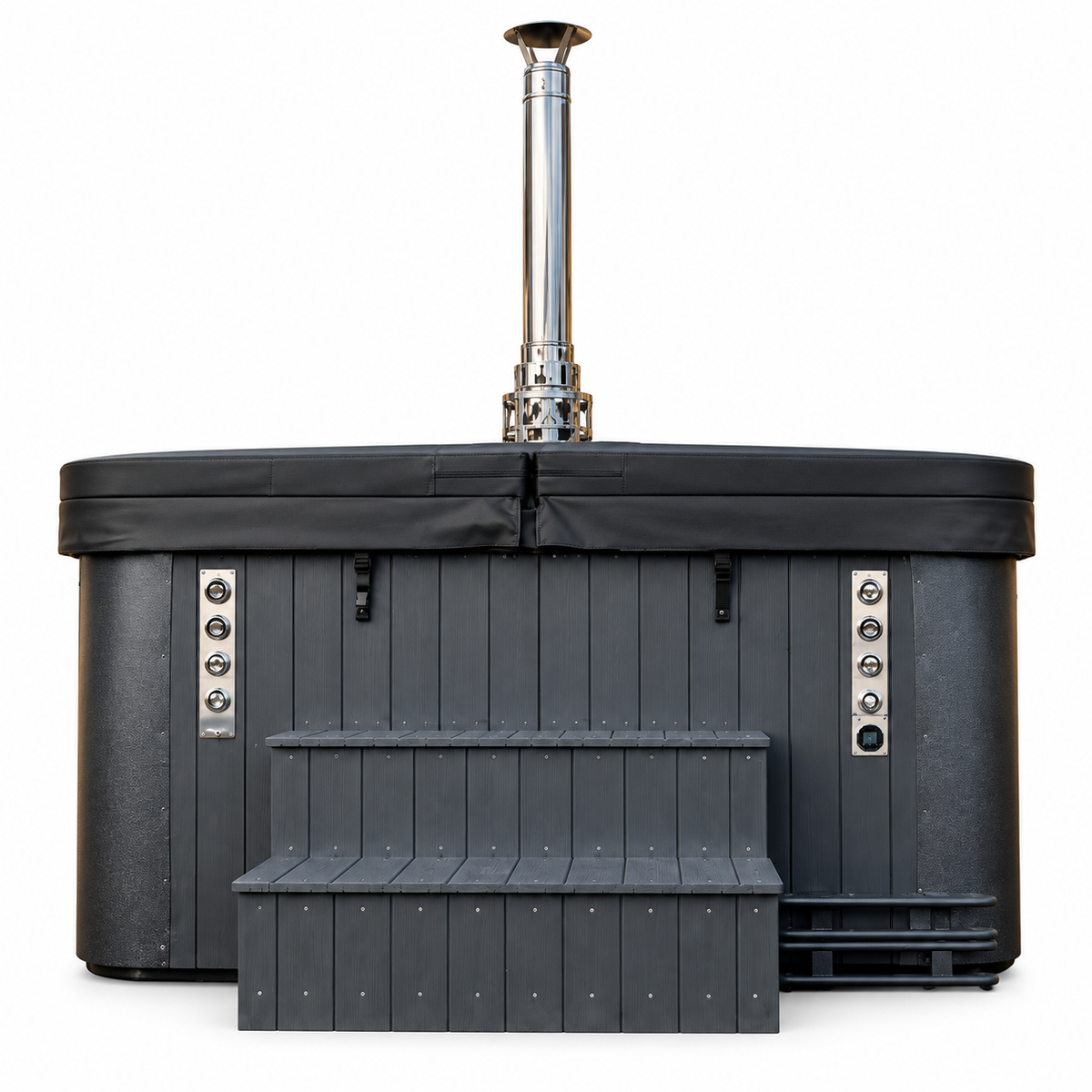 Nordic XL 2.2m Wood-Fired Hot Tub – Hydro & Air Massage