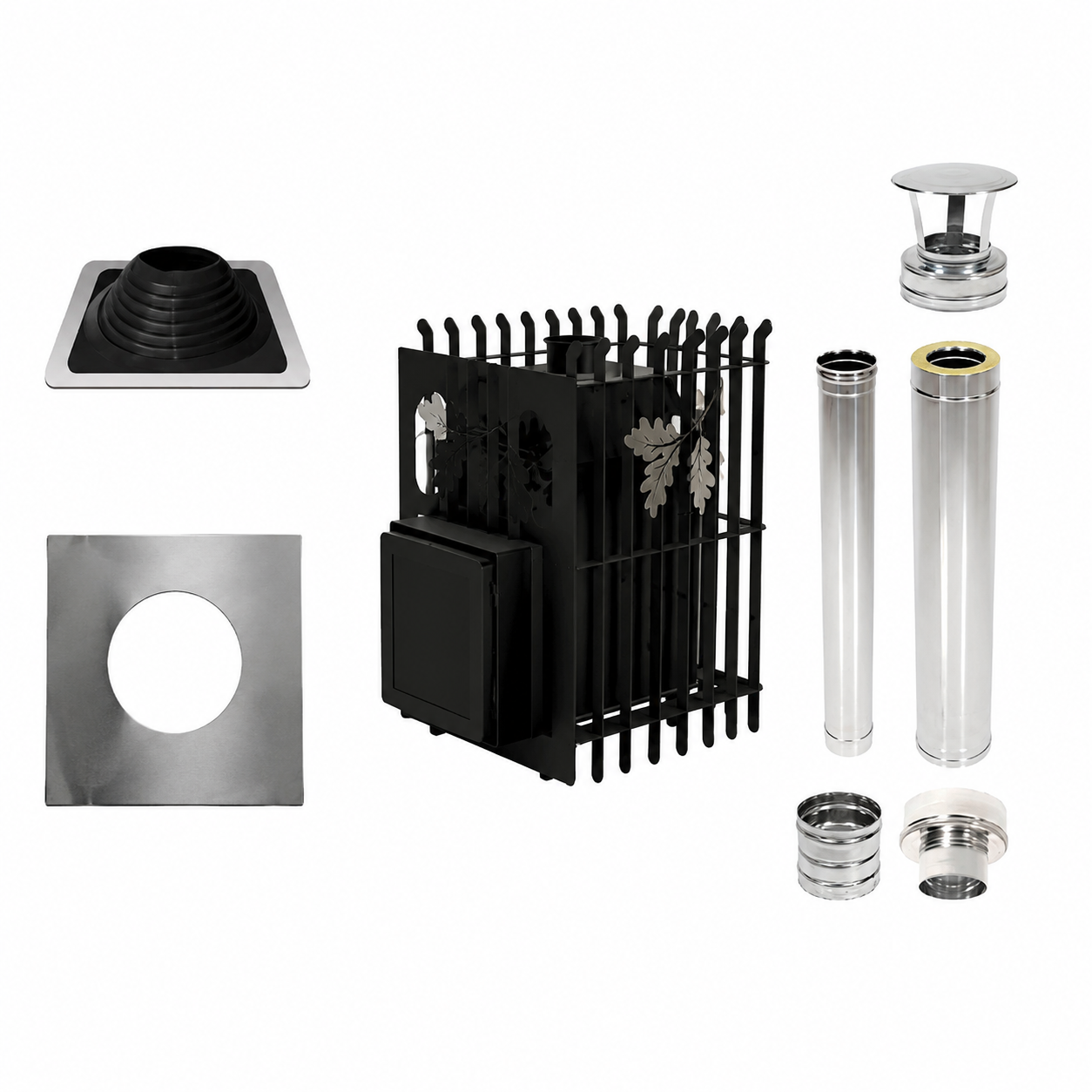 Etna 12SN Wood-Burning Sauna Heater Set