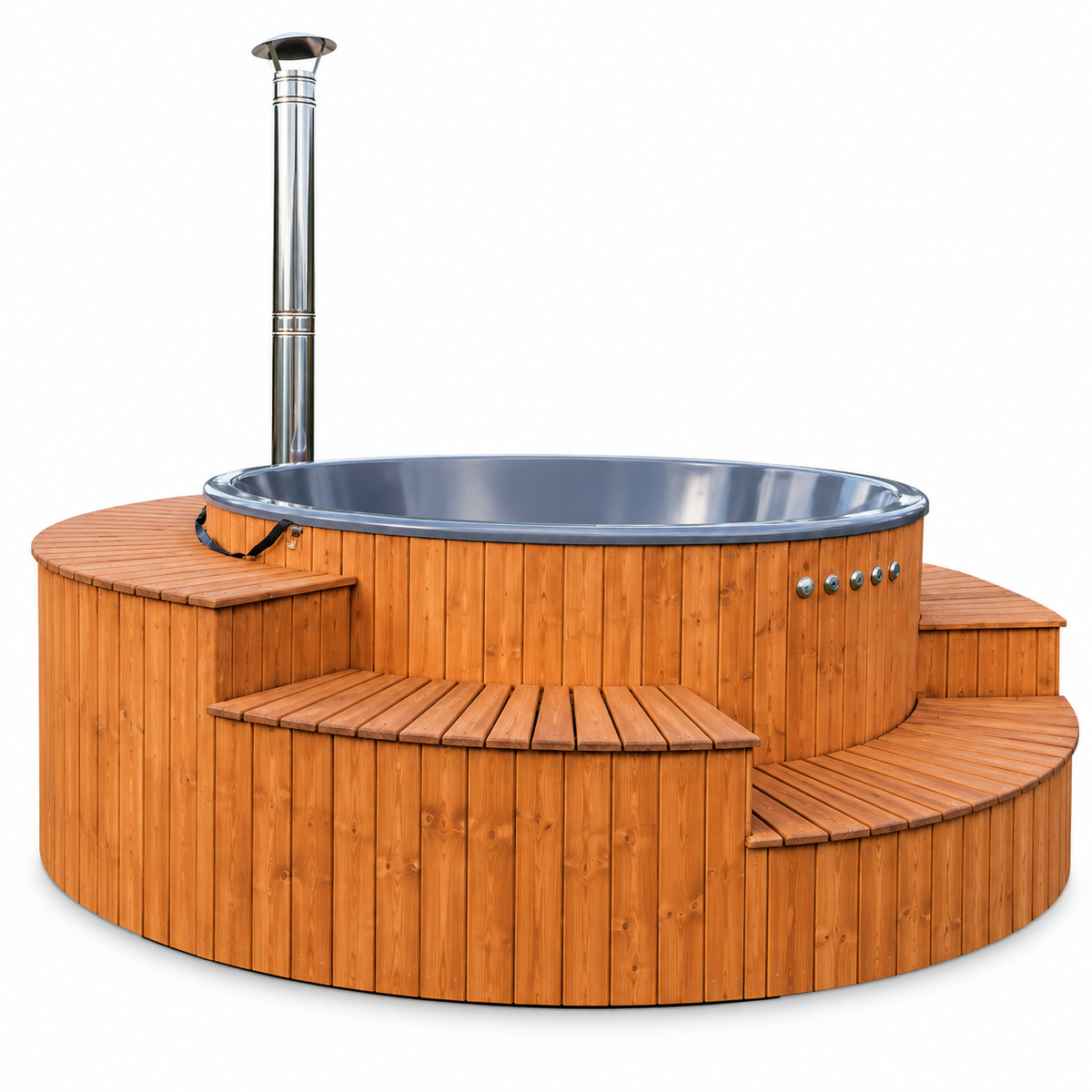 Nordic LUX 2.25m Wood-Fired Hot Tub – Hydro & Air Massage  Cena