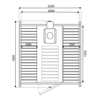 Nordic Barrel Mini 180 Outdoor Sauna