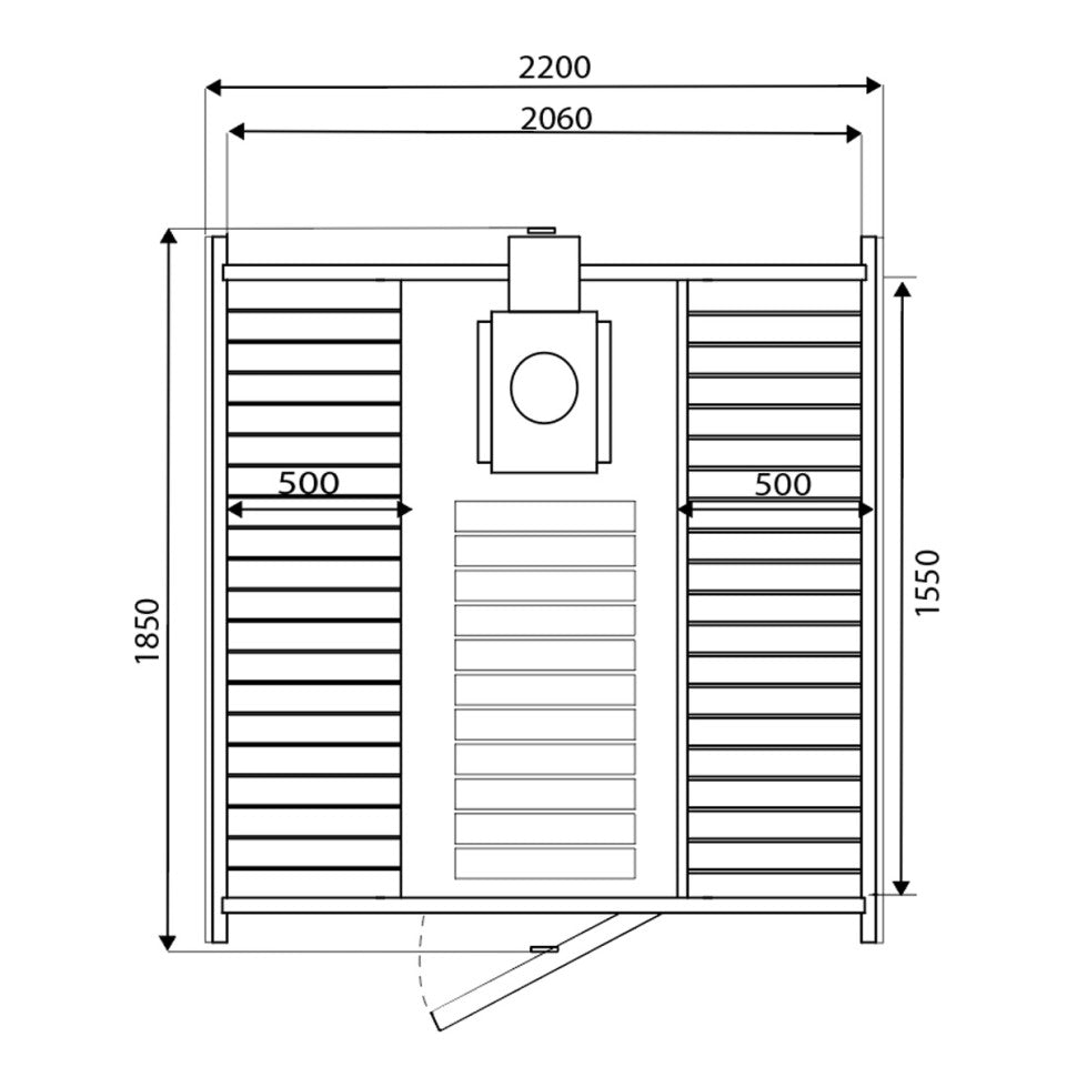 Nordic Barrel Mini 180 Outdoor Sauna