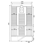 Nordic Barrel 340 Outdoor Sauna