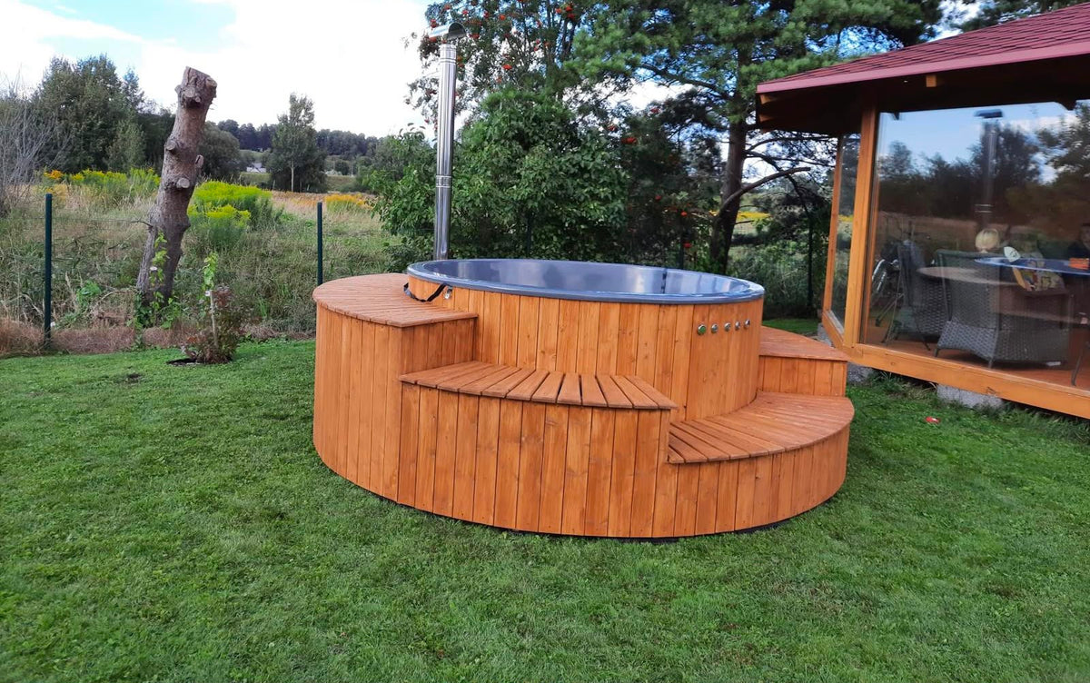 Nordic LUX 2.25m Wood-Fired Hot Tub – Hydro & Air Massage  Cena