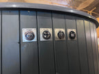 Nordic Thermowood 2.0m Wood-Fired Hot Tub – Hydro Massage & LED Lighting