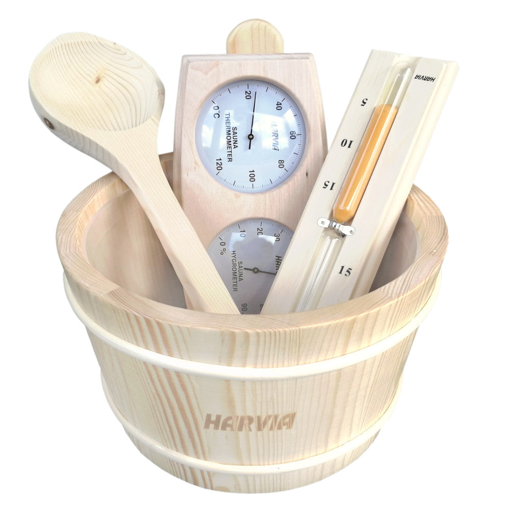 Harvia Complete Sauna Accessory Set – 4 Piece